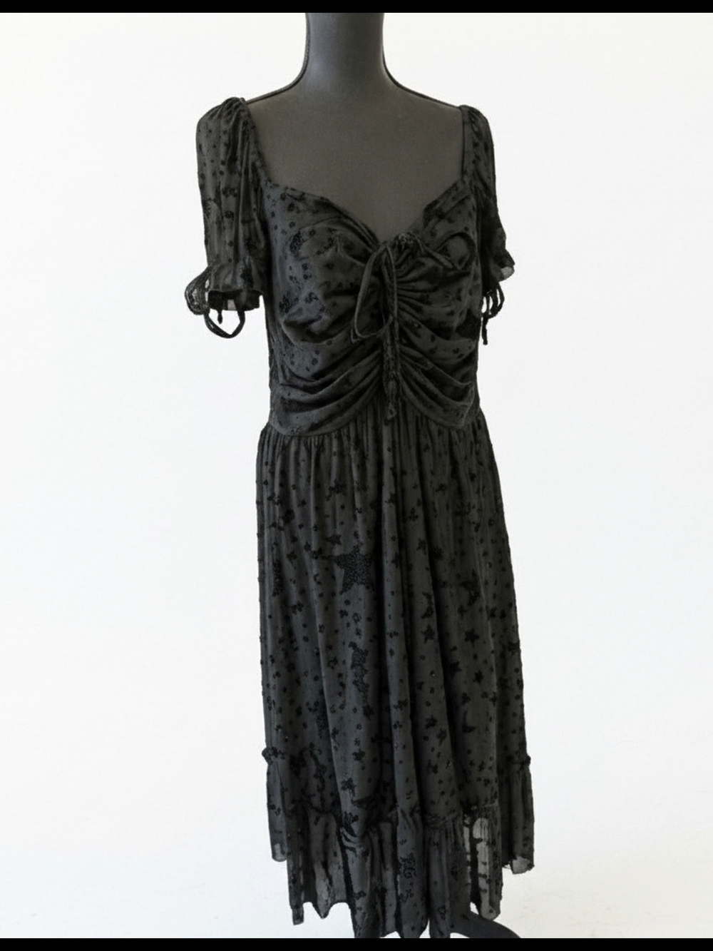Limited - Burned Velvet Stars Tea Party Dress - Picture 2 of 6
